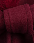 Women's Winter Coat Faux Fur Collar Belted Single Breasted