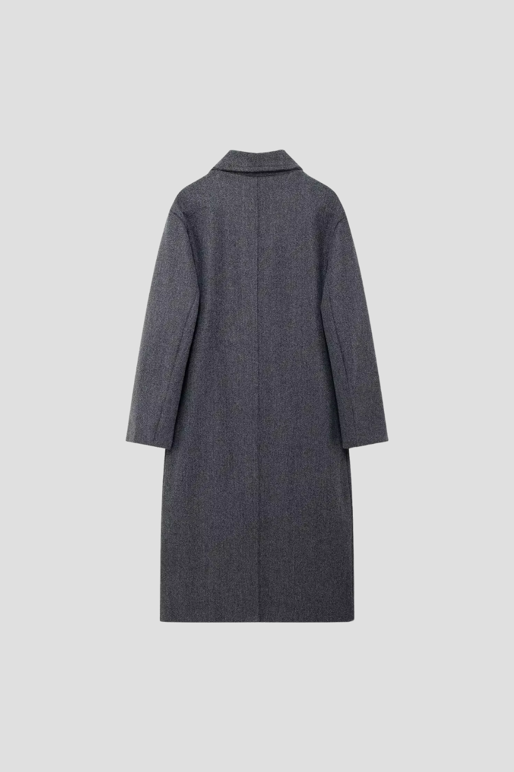 Women's Wool Coat Long Double Breasted Flip Collar