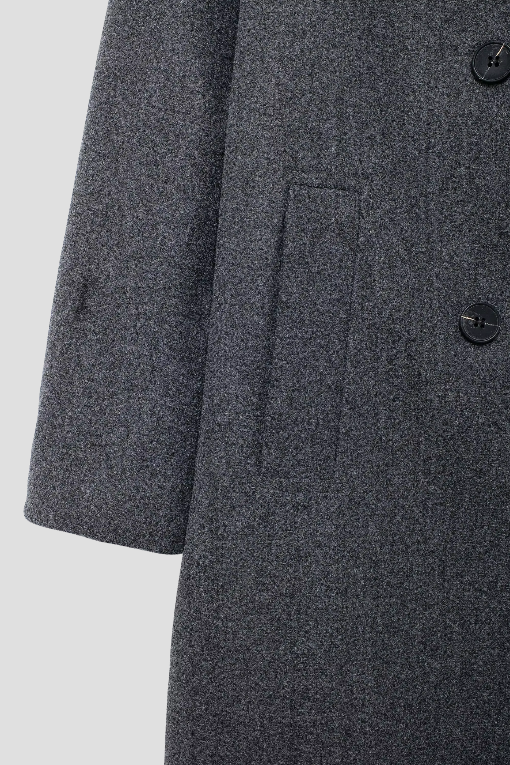 Women's Wool Coat Long Double Breasted Flip Collar