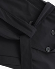 Women's Wool Coat Double Breasted Casual Lapel Jacket for Winter
