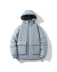 Men's Winter Jacket Quilted Hooded Padded Oversized