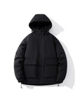Men's Winter Jacket Quilted Hooded Padded Oversized
