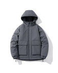Men's Winter Jacket Quilted Hooded Padded Oversized