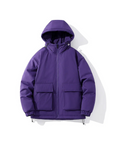 Men's Winter Jacket Quilted Hooded Padded Oversized
