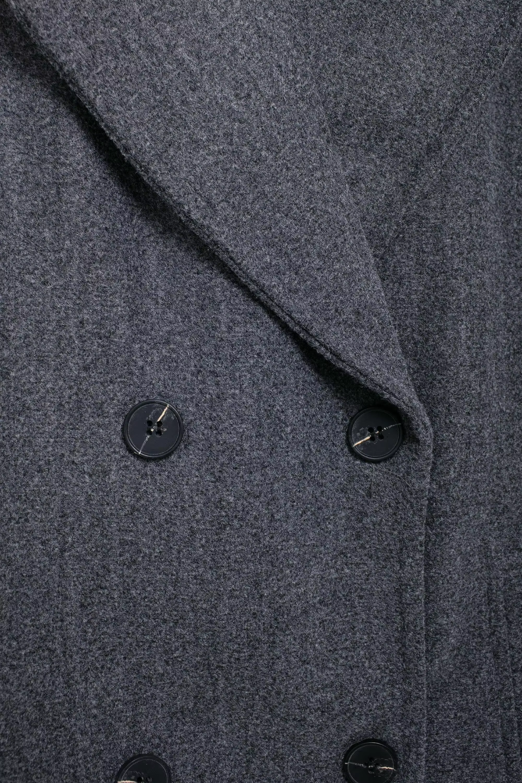 Women's Wool Coat Long Double Breasted Flip Collar