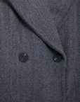 Women's Wool Coat Long Double Breasted Flip Collar