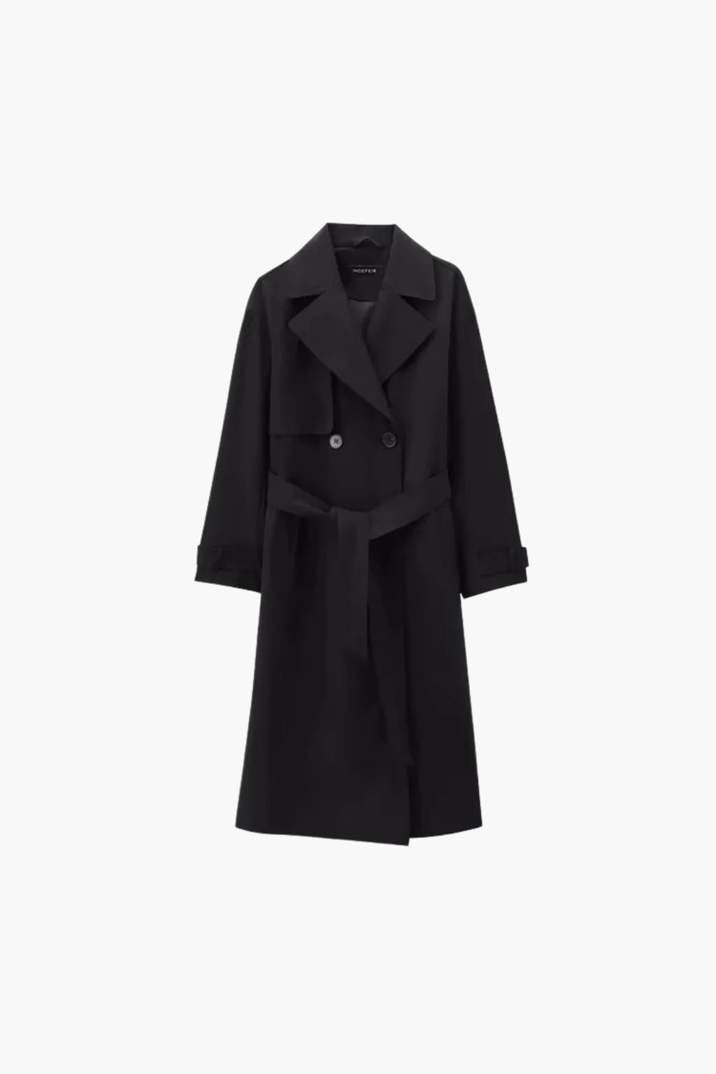 Women's Wool Coat Double Breasted Casual Lapel Jacket for Winter