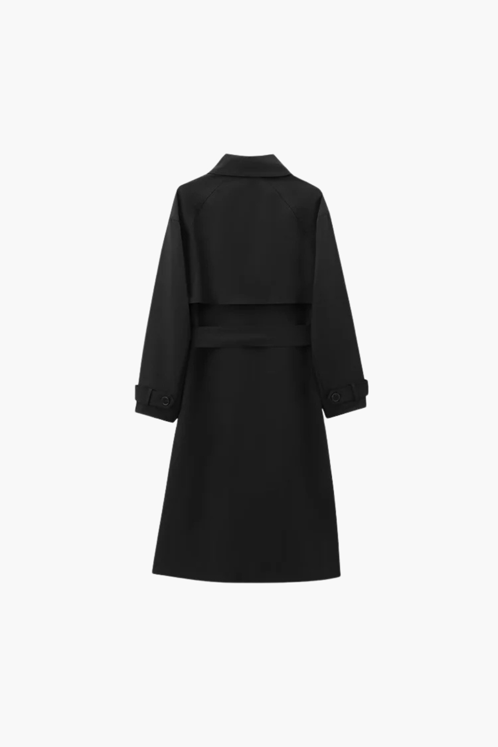 Women's Wool Coat Double Breasted Casual Lapel Jacket for Winter