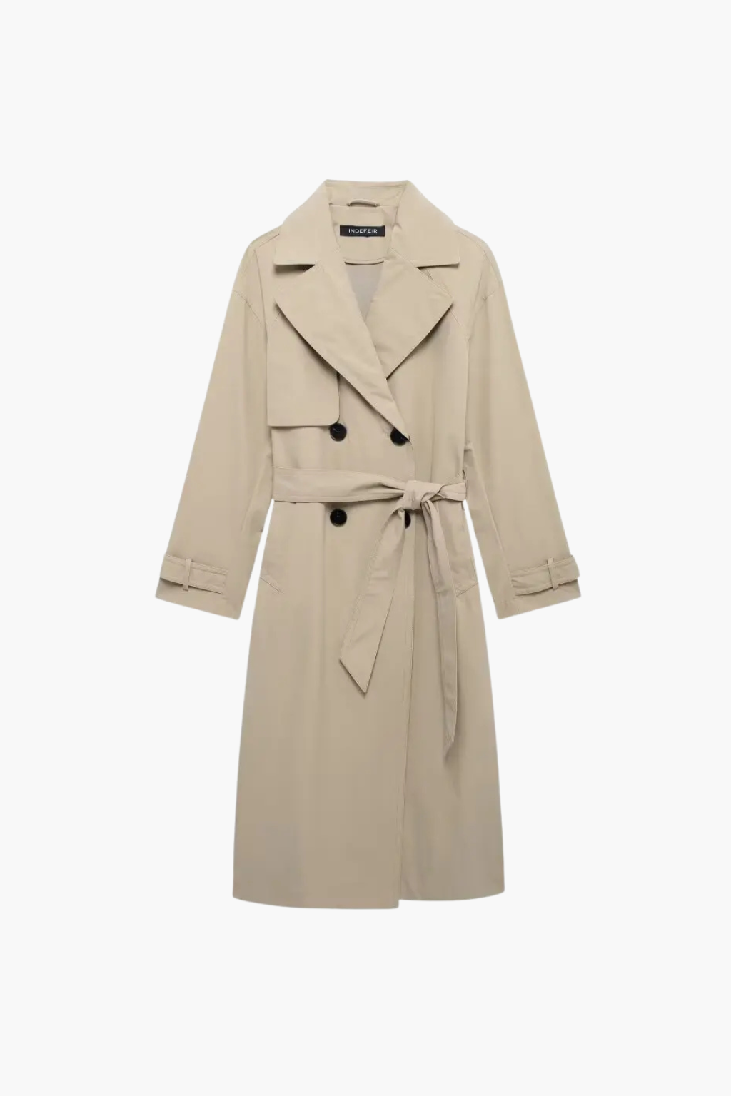 Women's Wool Coat Double Breasted Casual Lapel Jacket for Winter