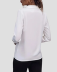 Women's Blouse Lightweight Tailored Long Sleeve Shirt 3