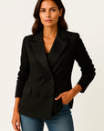 Womens Jacket with Knitted Sleeves - Elegant Grey Design for Work and Leisure, Comfortable Tailored Fit 5