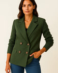 Womens Jacket with Knitted Sleeves - Elegant Grey Design for Work and Leisure, Comfortable Tailored Fit 8