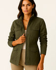 Jacket Womens Polyester Elegant Casual Design With Practical Pockets 1