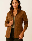 Jacket Womens Polyester Elegant Casual Design With Practical Pockets 5