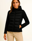 Womens Winter Coat Lightweight Down Jacket Gray with Hood 2