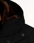 Mens Winter Jacket Black Lambswool Oversized Hooded Thick Padded Jacket 2