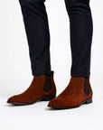 Men's Chelsea Boots Faux Suede Classic Design Slip-On