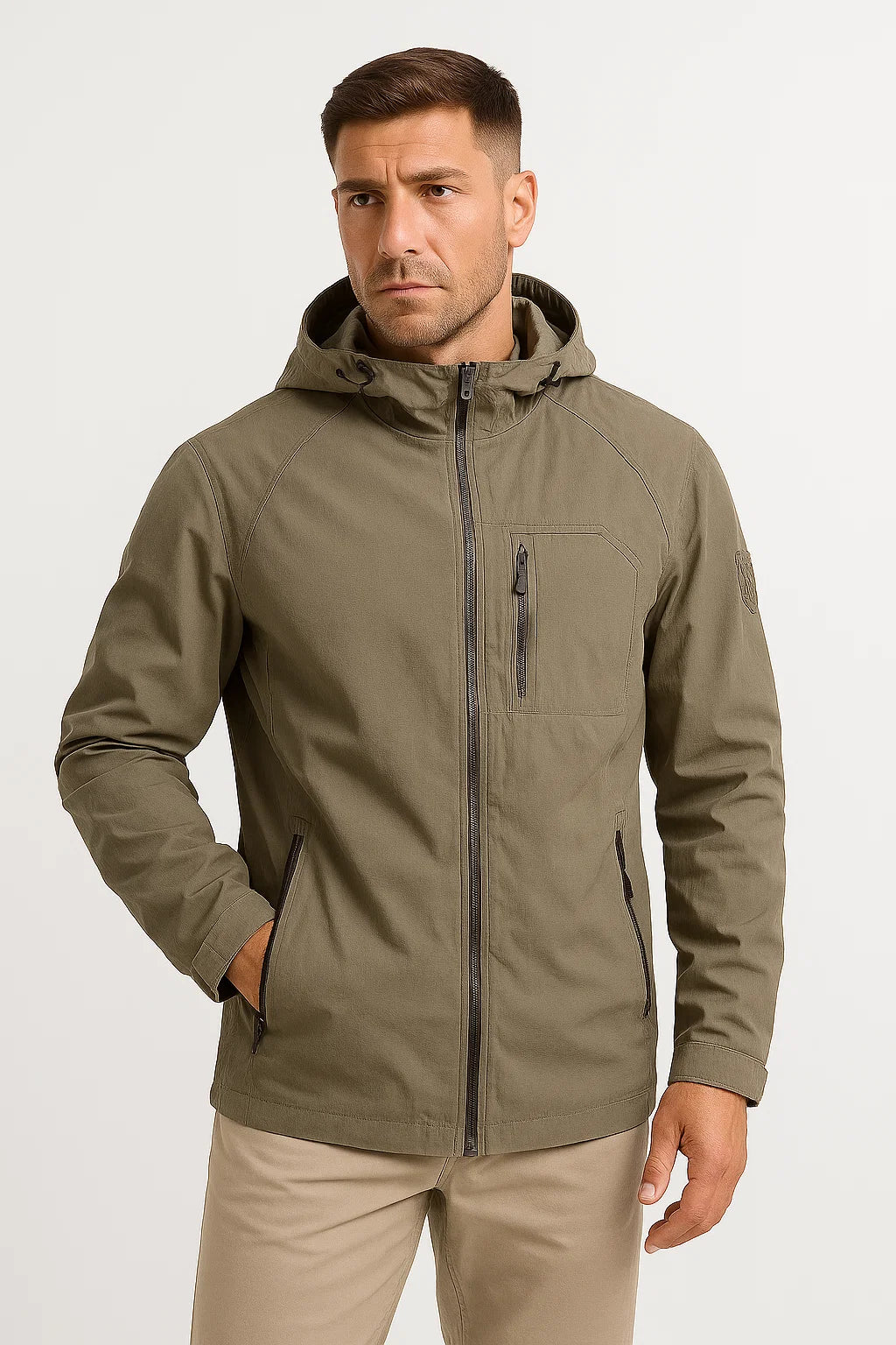 Men's Waterproof Jacket Plus Size Tactical Windbreaker Outdoor