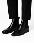 Men's Chelsea Boots PU Leather Slim Fit Slip-On Ankle Height