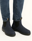 Men's Chelsea Boots PU Leather Ankle Length with Elastic Panels