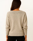 Women's Sweater V-Neck Elegant Casual for Fall and Winter