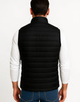 Men's Puffer Vest Polyester-Padded Sleeveless Winter Jacket