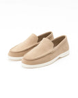 Men's Suede Loafers Brown Casual Slip-On Driving Flats