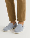 Men's Suede Loafers Brown Casual Slip-On Driving Flats