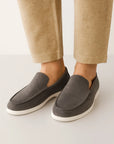 Men's Suede Loafers Brown Casual Slip-On Driving Flats