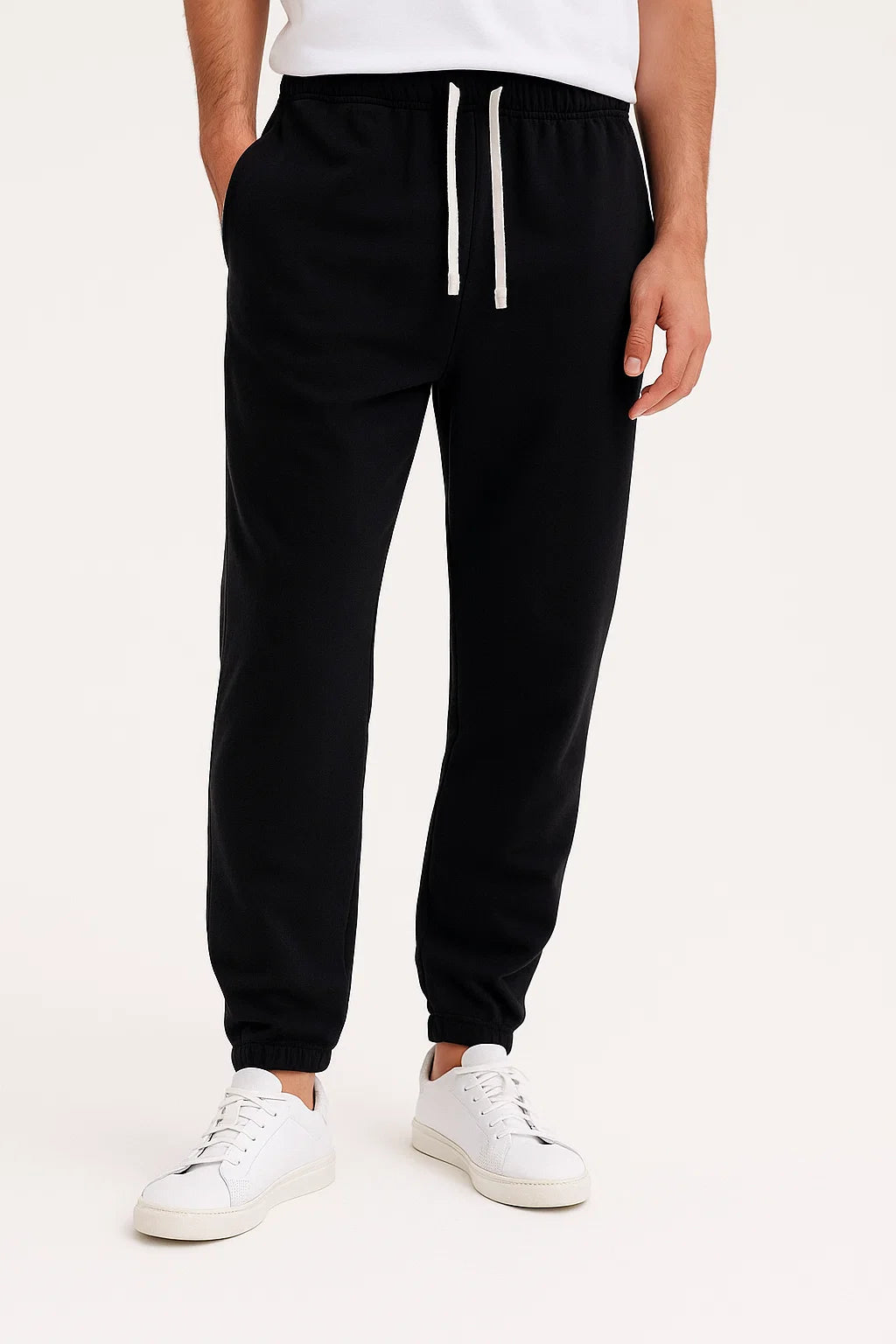 Men's Joggers Cotton Loose Fit Brown Casual Pants