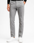 Men's Chino Pants Khaki Cotton Stretch Straight Fit