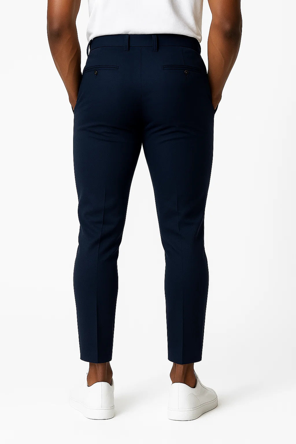 Men's Chino Pants Khaki Stretch Fabric Modern Fit