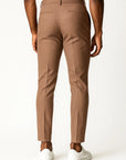 Men's Chino Pants Khaki Stretch Fabric Modern Fit