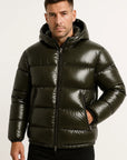 Men's Puffer Jacket Synthetic Lightweight Water-Repellent Winter Coat