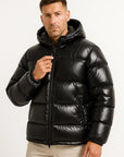 Men's Puffer Jacket Synthetic Lightweight Water-Repellent Winter Coat