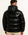 Men's Puffer Jacket Synthetic Lightweight Water-Repellent Winter Coat
