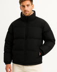Men's Waterproof Puffer Jacket Quilted Insulated Winter Coat