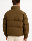 Men's Waterproof Puffer Jacket Quilted Insulated Winter Coat