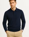 Men's Long Sleeve Shirt Soft Blend Fabric Regular Fit