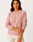 Women's Cashmere Sweater Mock Neck Long Sleeve Pullover