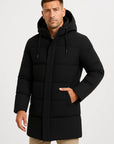 Men's Waterproof Puffer Jacket Insulated Black