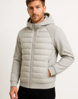 Men's Puffer Jacket Down Hooded Lightweight Quilted Design