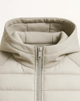 Men's Puffer Jacket Down Hooded Lightweight Quilted Design