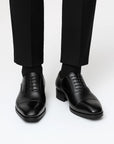 Men's Black Dress Shoes Leather Derby Formal Business Wedding