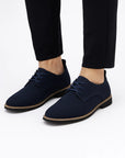 Men's Oxford Shoes Suede Leather Lace-Up Business Casual