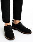 Men's Oxford Shoes Suede Leather Lace-Up Business Casual