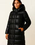Women's Puffer Jacket Long Padded Cotton Polyester Winter Coats