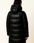 Women's Puffer Jacket Long Padded Cotton Polyester Winter Coats