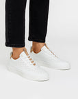Men's Sneakers Leather Casual Breathable Perforated Design