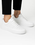 Men's Sneakers Leather Casual Breathable Perforated Design